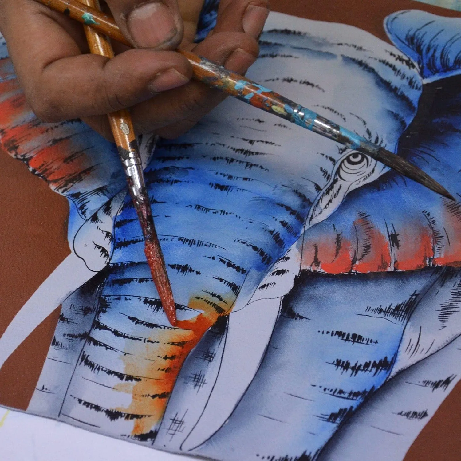 Anna by Anuschka Hand-Painted Leather Organizer Satchel