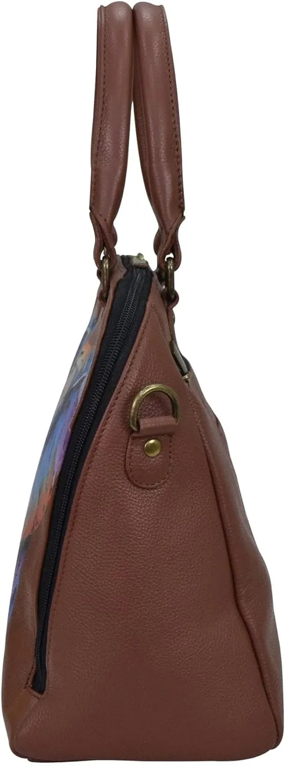 Anna by Anuschka Hand-Painted Leather Organizer Satchel