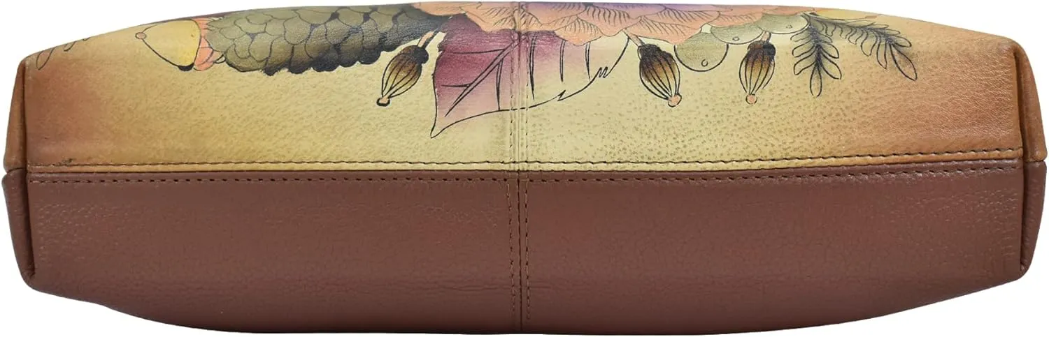 Anna by Anuschka Women Hand Painted Leather Medium Crossbody
