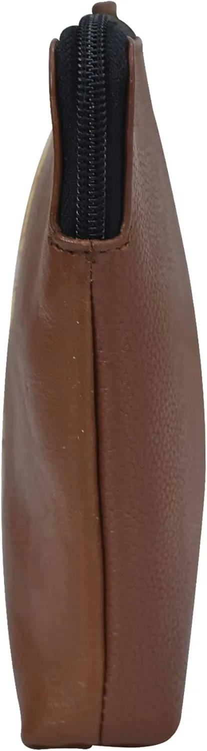 Anna by Anuschka Women's Hand Painted Genuine Leather Wristlet Clutch