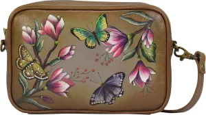 Anna by Anuschka Women's Original Hand-Painted Genuine Leather Crossbody Bag