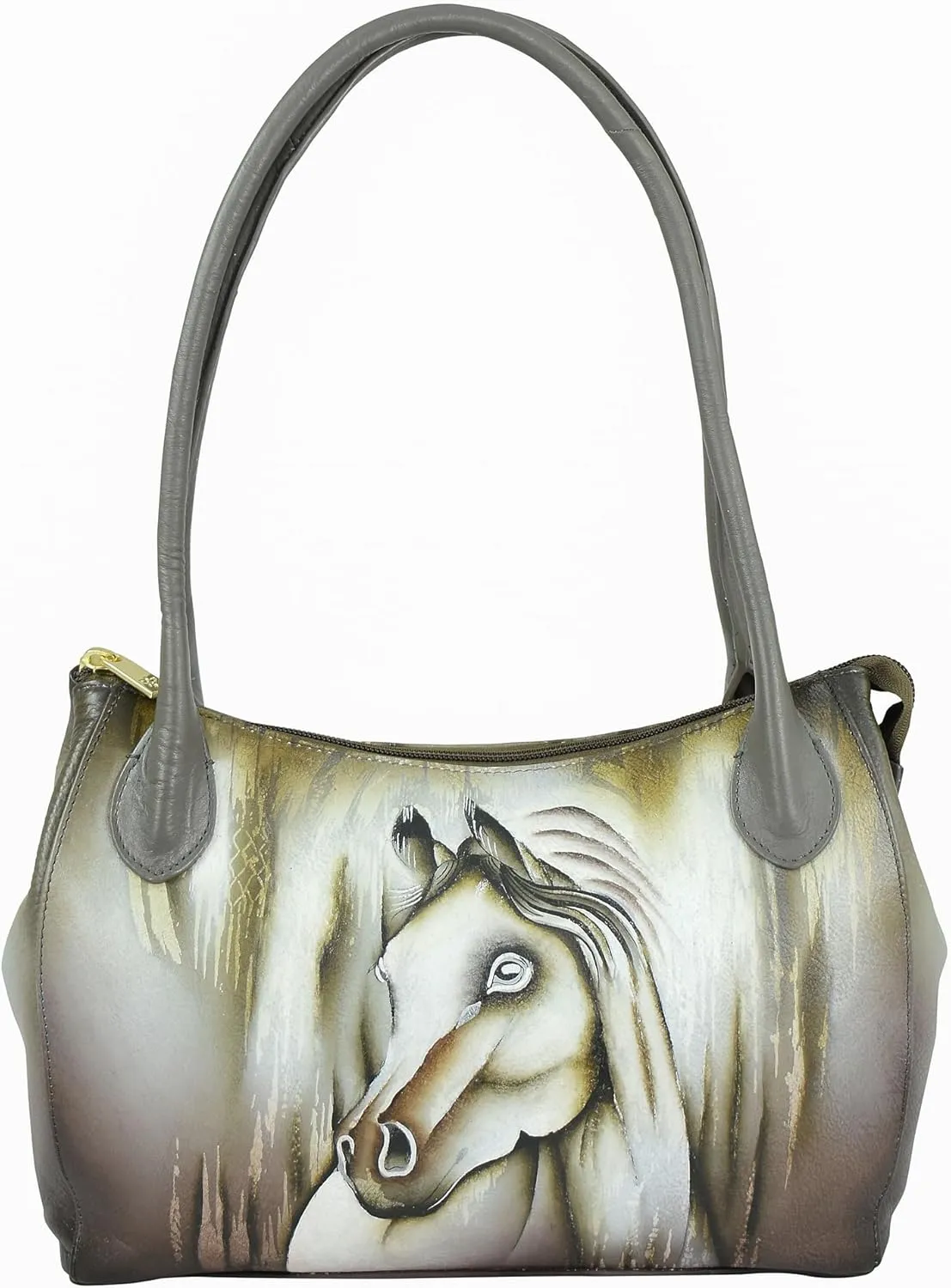 Anuschka Women's Original Hand-Painted Genuine Leather Double Compartment Bag