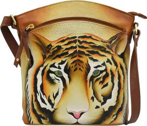 Anuschka Women's Original Hand-Painted Genuine Leather Large Crossbody