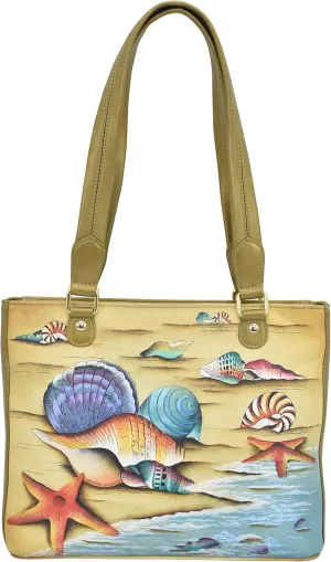 Anuschka Women's Original Hand-Painted Genuine Leather Medium Shopper Shoulder Bag