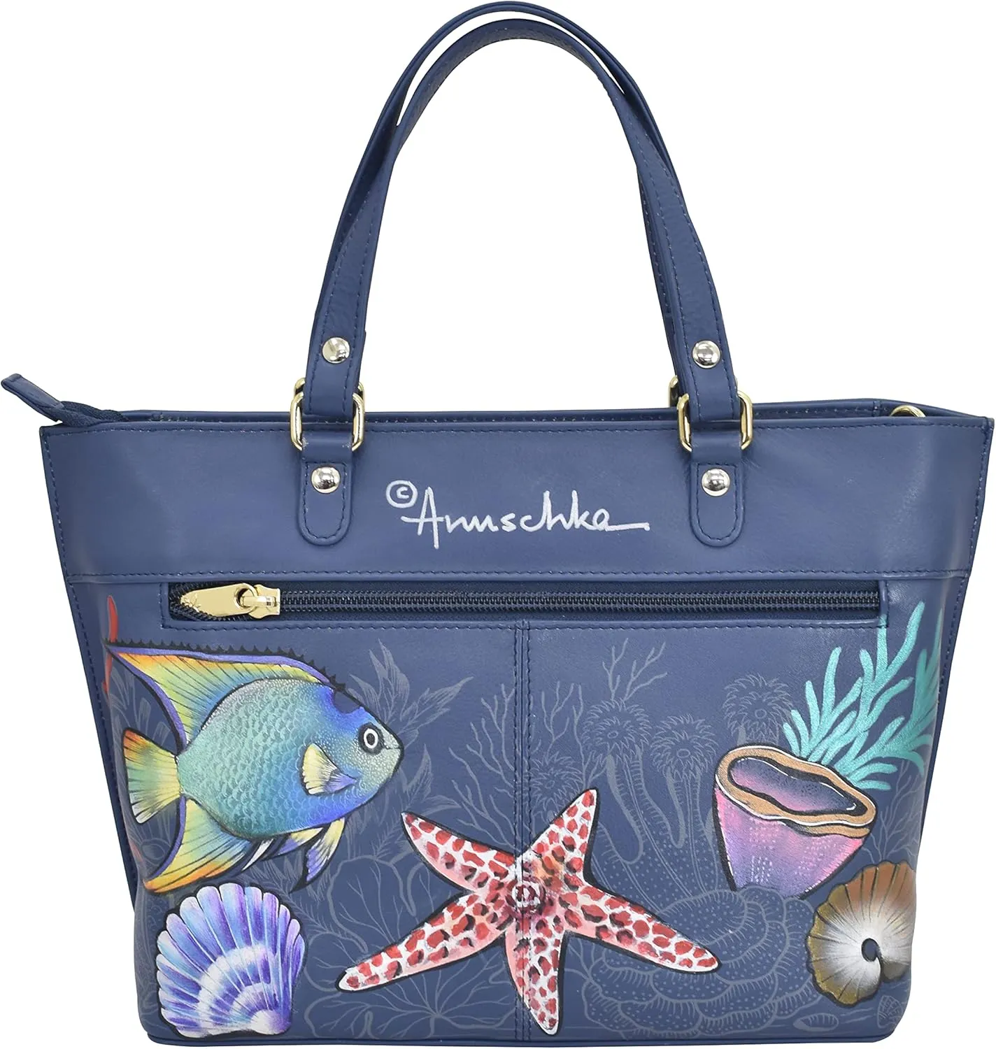 Anuschka Women's Original Hand-Painted Genuine Leather Medium Tote
