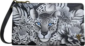 Anuschka Women's Original Hand-Painted Leather RFID Blocking Organizer Wallet