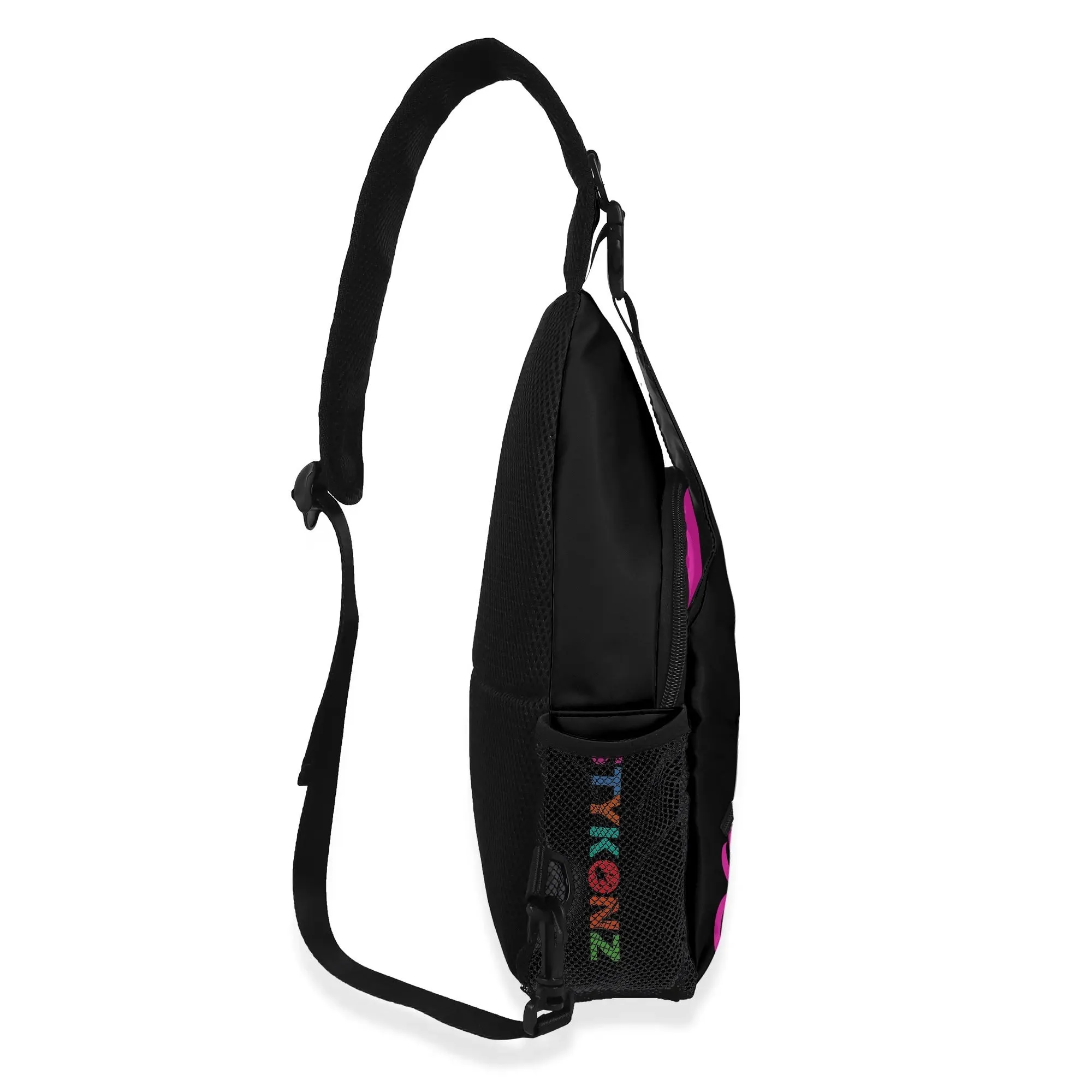 AOP Graffiti Chest Crossbody Bag with Adjustable Strap Candy Scriptkonz