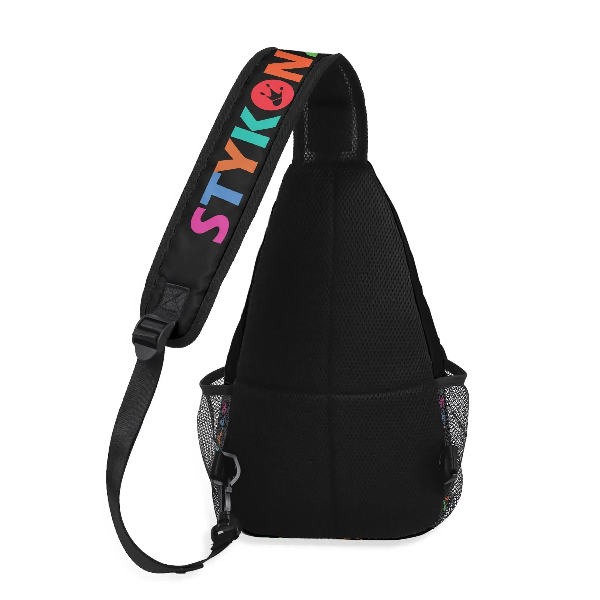 AOP Graffiti Chest Crossbody Bag with Adjustable Strap Candy Scriptkonz