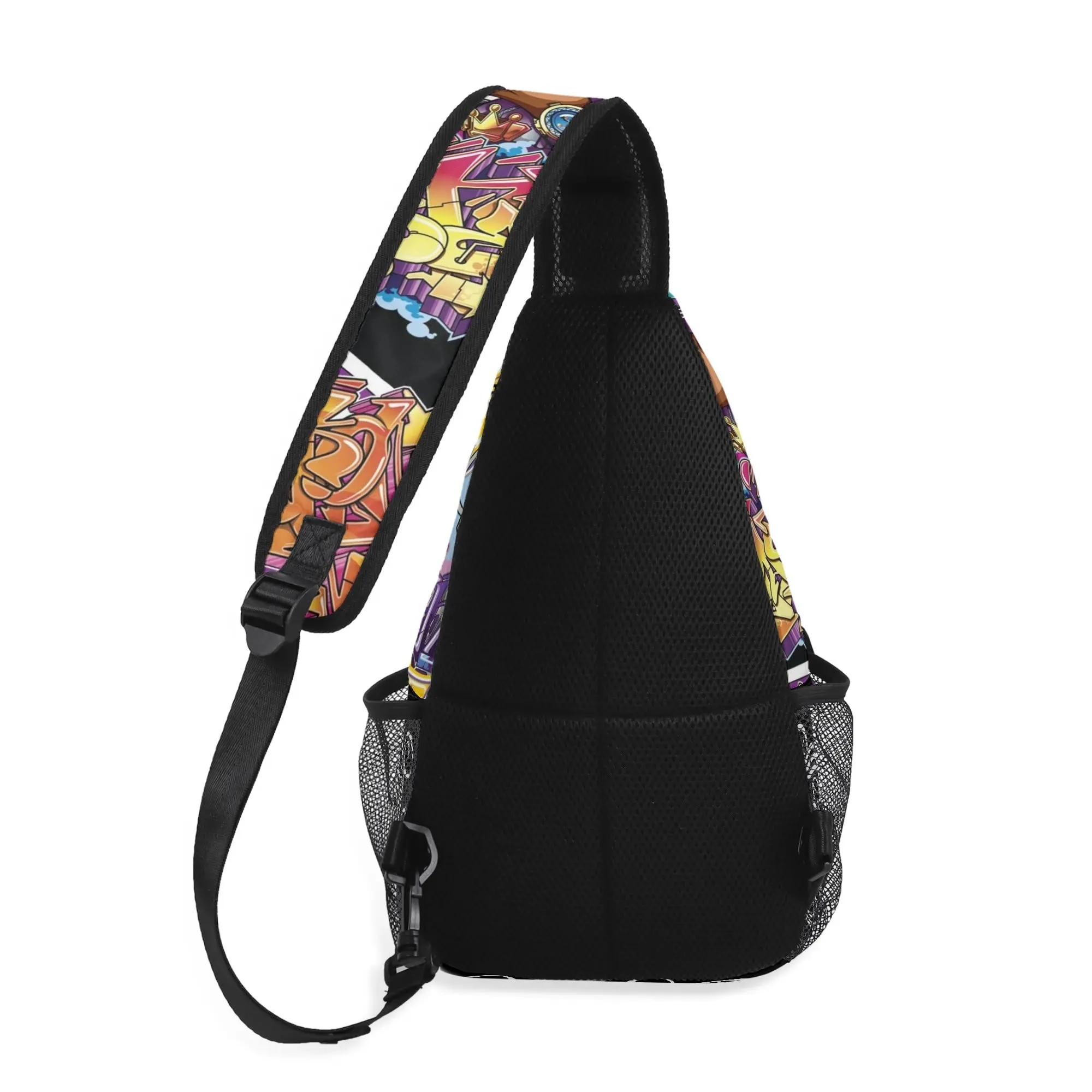 AOP Graffiti Chest Crossbody Bag with Adjustable Strap Comic Stykonz #1