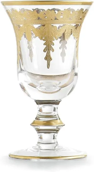 Arte Italica Vetro Gold Water Wine Glass - Set of 4