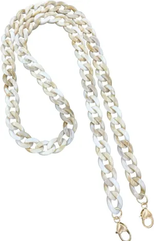 Aumey Clear White Black Brown Acrylic Chain Clutch Purse Strap Handles Bag Handbag Purse Replacement Chains 40 Inches