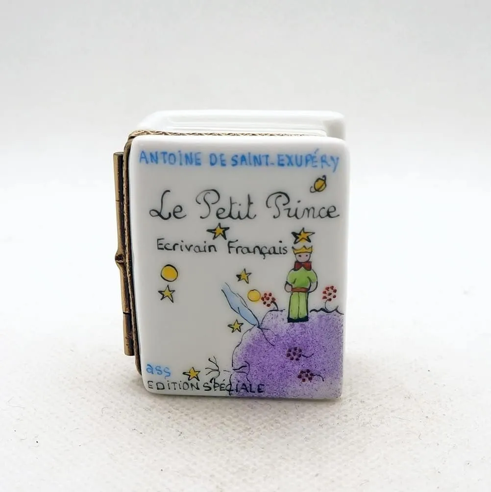 Authentic French Porcelain HandPainted Limoges box Little Prince Book