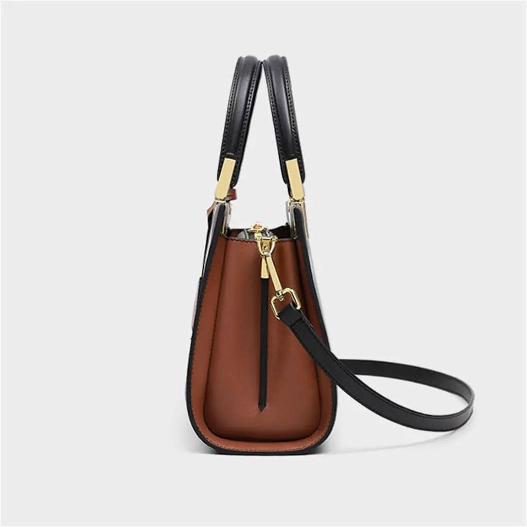 Autumn And Winter Women's Bag Senior Sense Of Leather Handbag Mom Bag Large Capacity Crossbody Bag crossbody