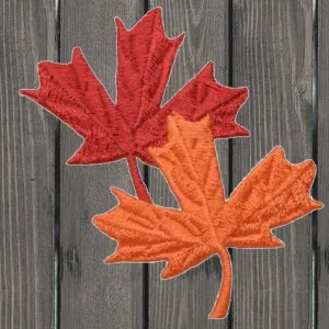 Autumn Leaves Embroidered Patch — Iron On