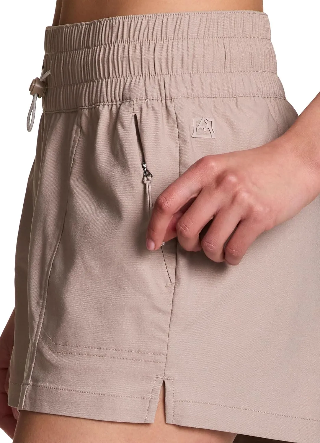 Avalanche Women's Casual Walking/Hiking Short, Breathable Stretch Twill Bungee Cord Waist Quick Drying Shorts