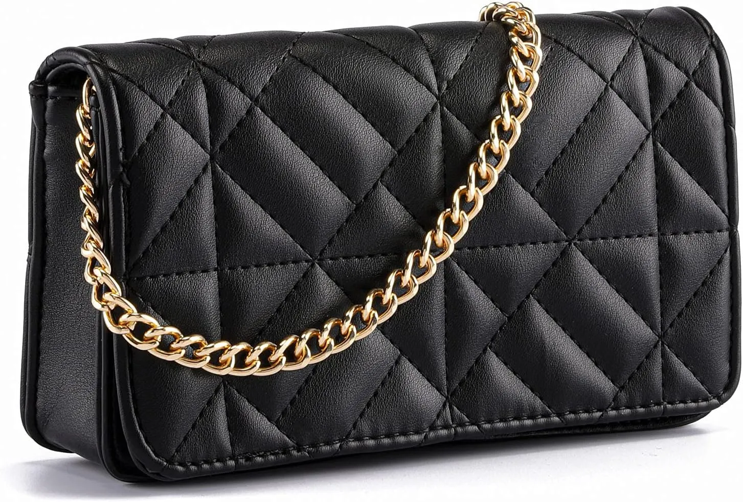 Ayliss Mini Women Crossbody Handbag Shoulder Handbags Evening Clutch Cellphone Wallet Purse PU Leather Bag with Chain
