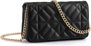 Ayliss Mini Women Crossbody Handbag Shoulder Handbags Evening Clutch Cellphone Wallet Purse PU Leather Bag with Chain