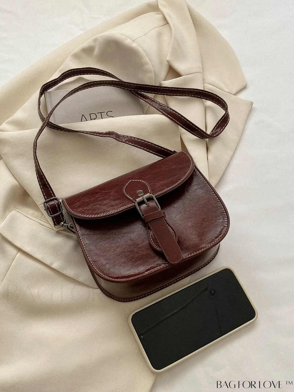 BagForLove - Contemporary Casual Saddle Bag - Chic, Compact & On-trend Fashion Shoulder Bag