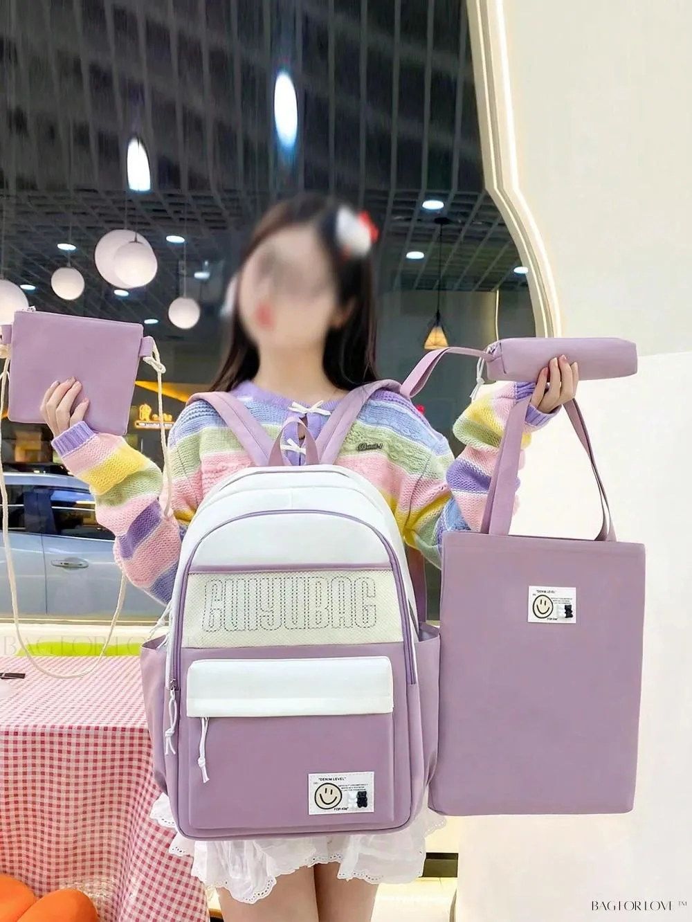 BagForLove - Cute Contrast Color Shoulder Bags for Students