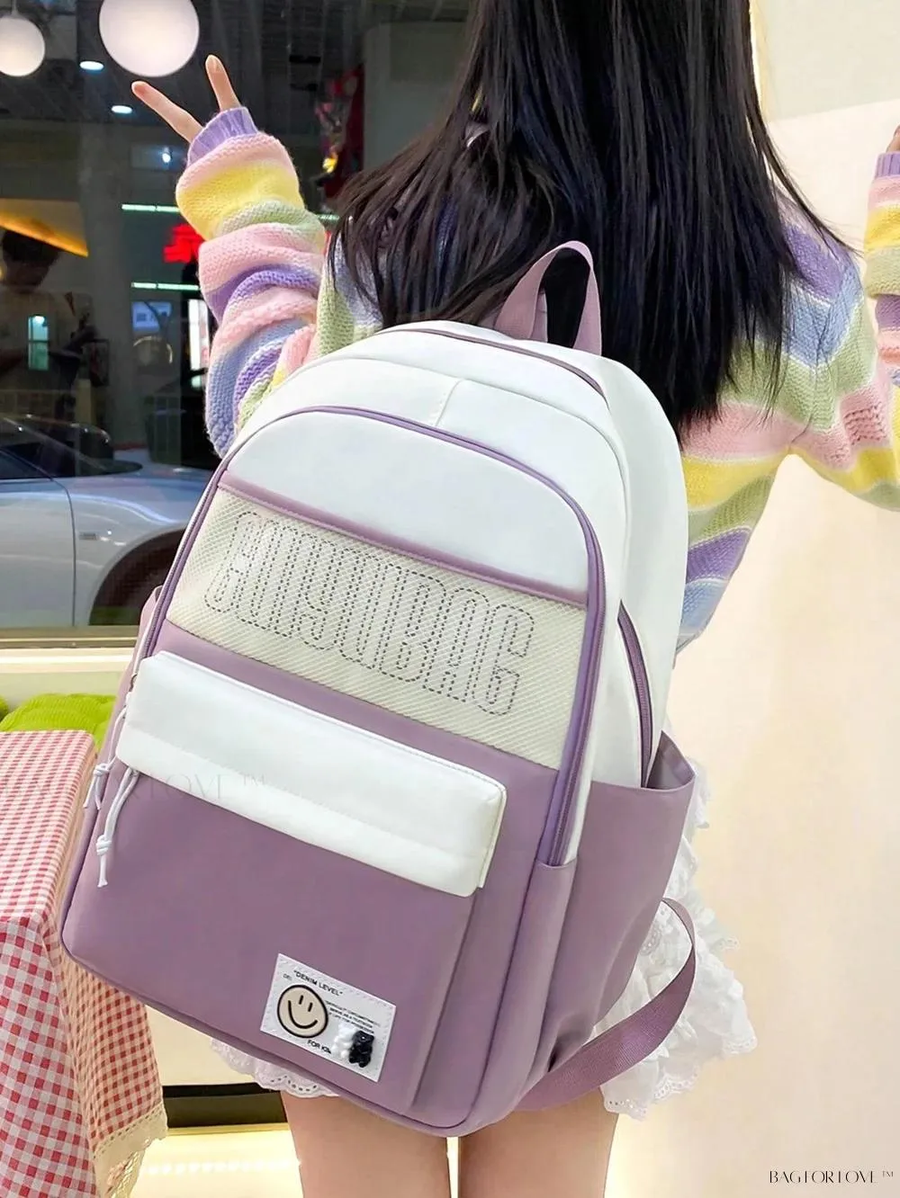 BagForLove - Cute Contrast Color Shoulder Bags for Students