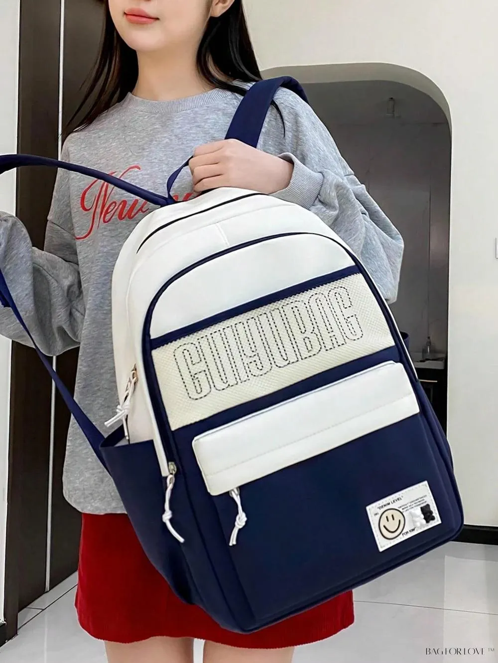 BagForLove - Cute Contrast Color Shoulder Bags for Students
