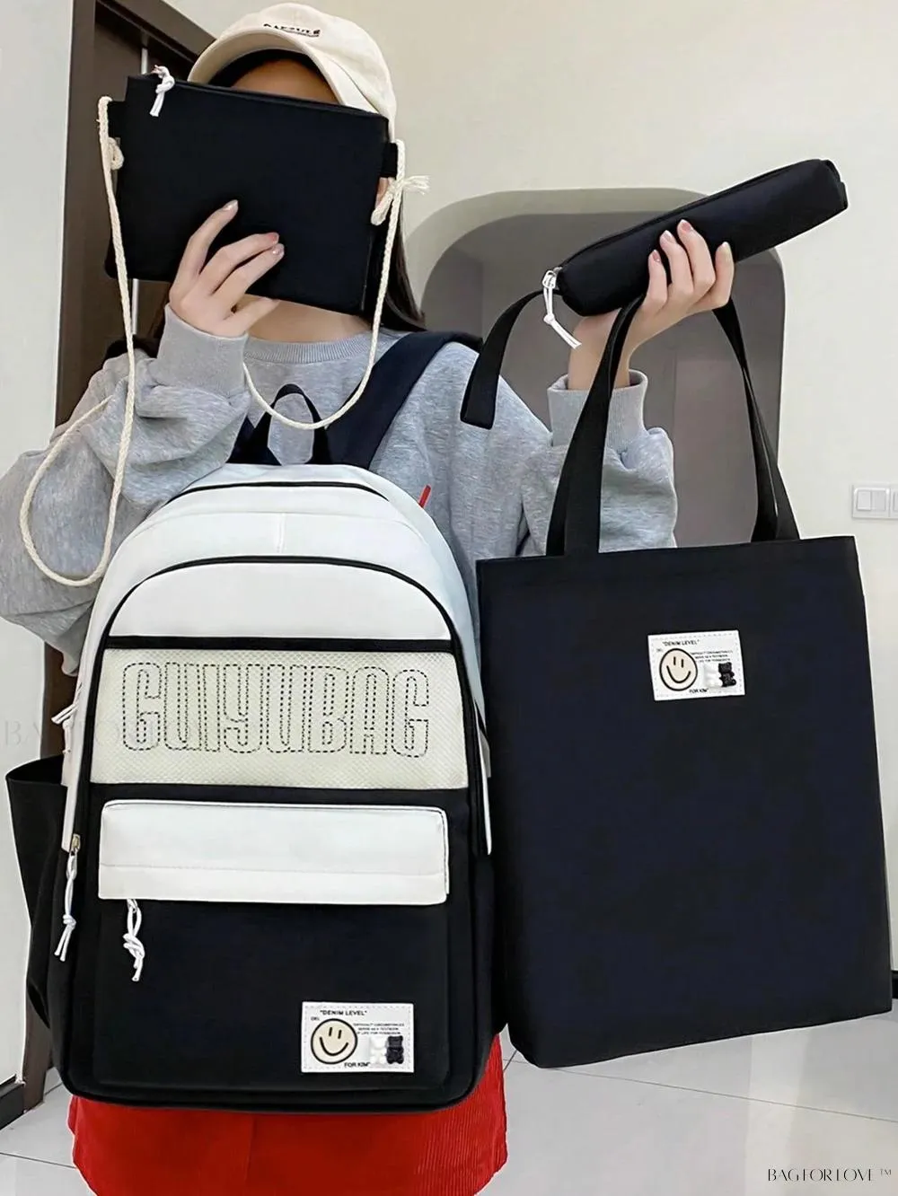 BagForLove - Cute Contrast Color Shoulder Bags for Students