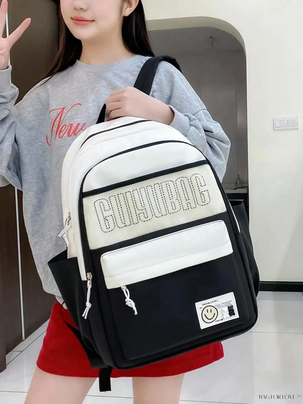 BagForLove - Cute Contrast Color Shoulder Bags for Students