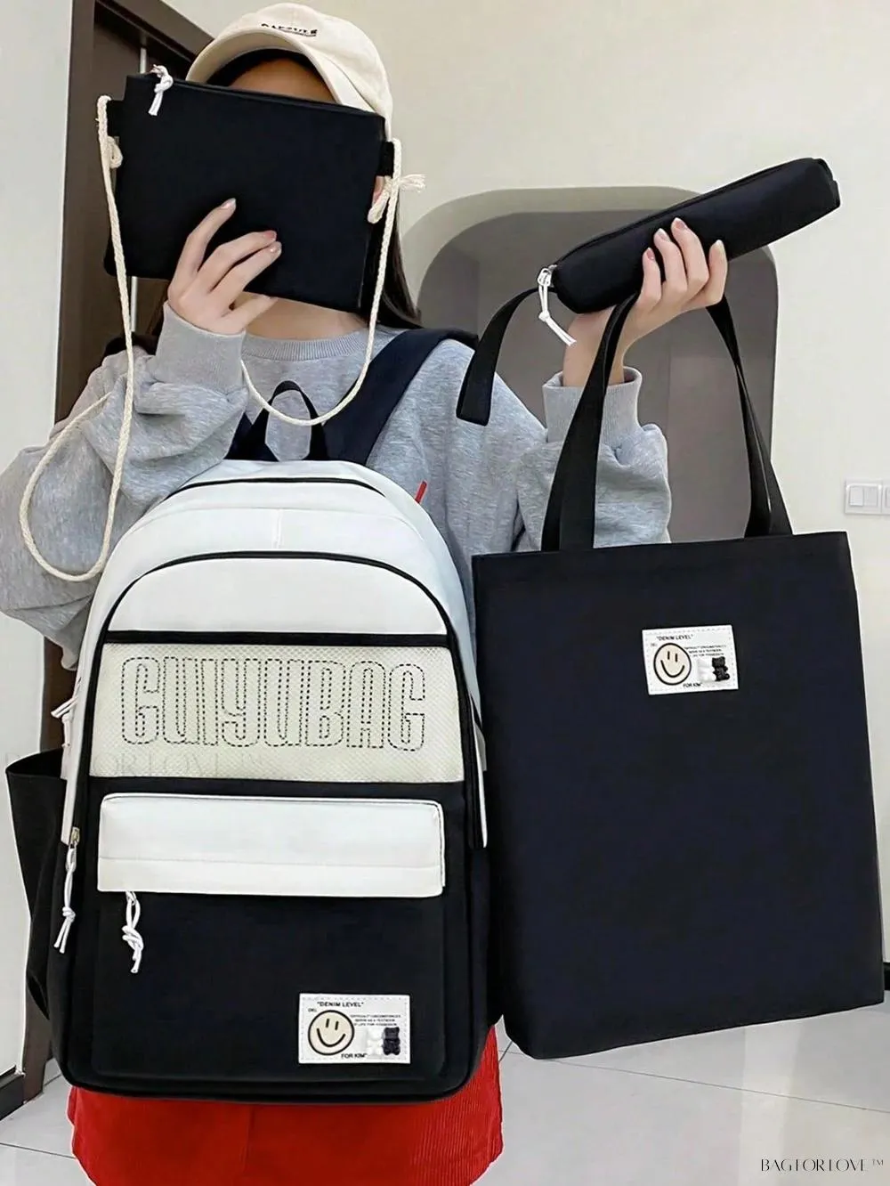 BagForLove - Cute Contrast Color Shoulder Bags for Students