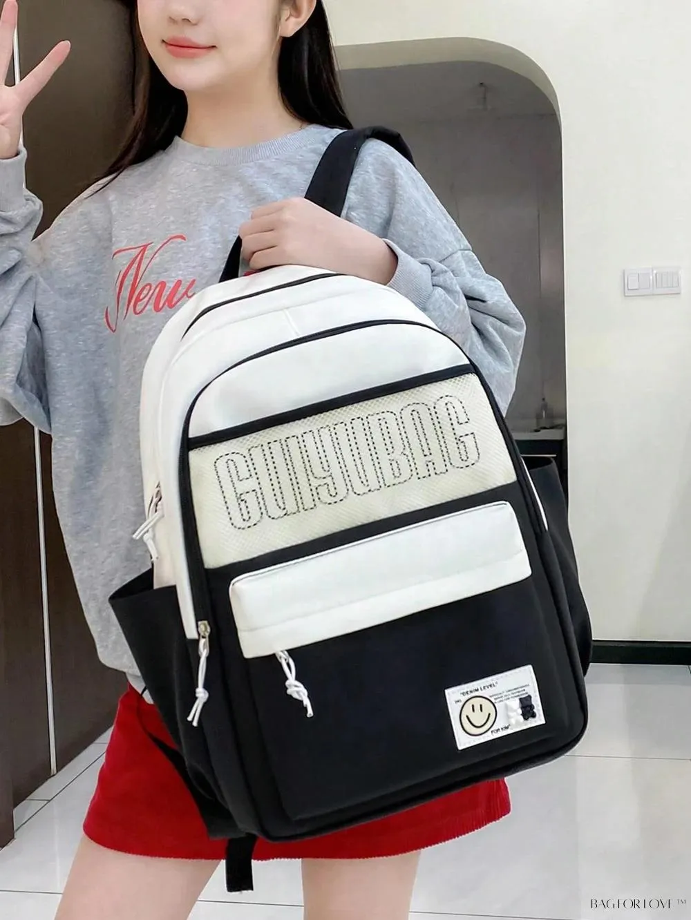 BagForLove - Cute Contrast Color Shoulder Bags for Students