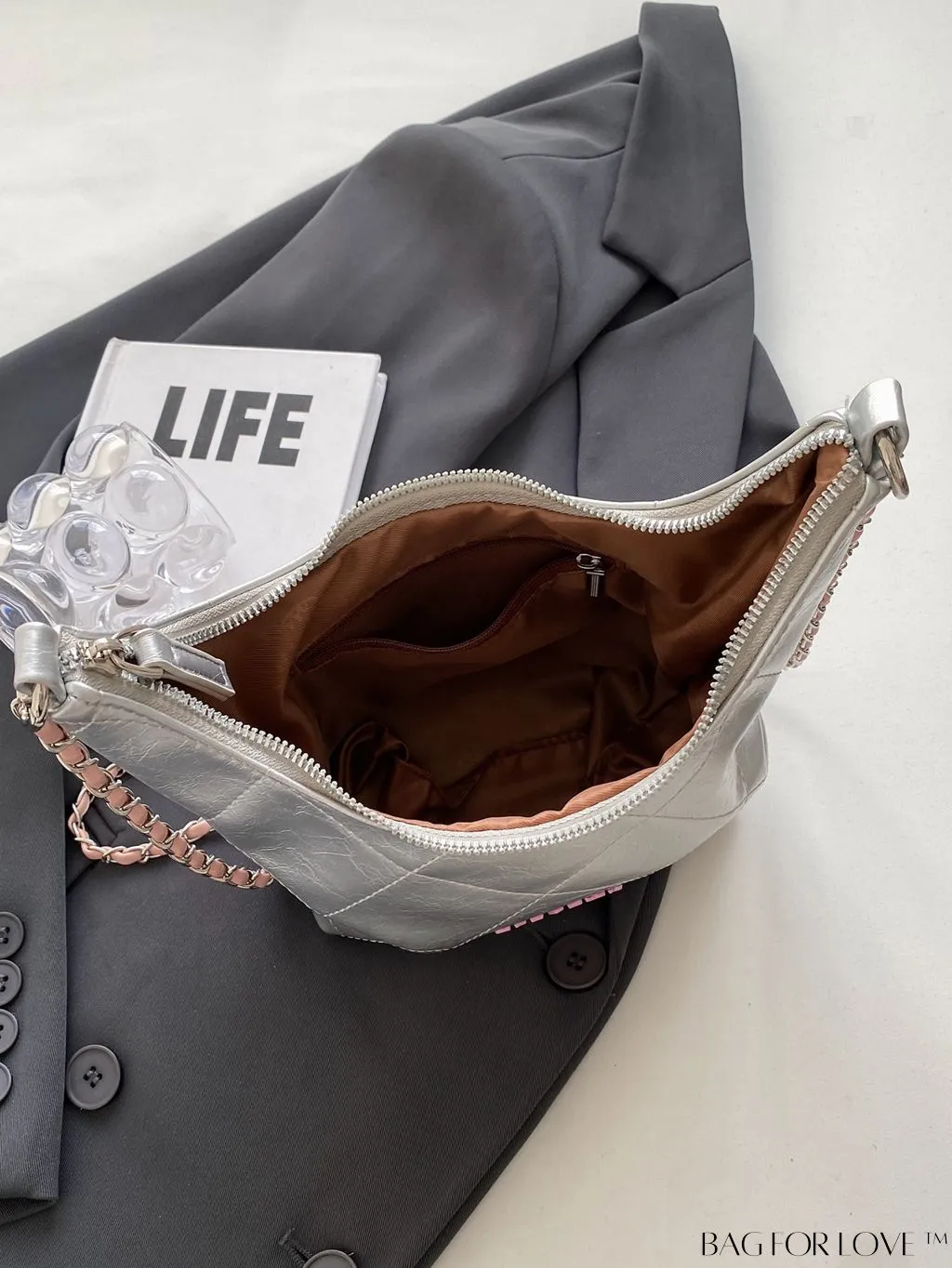 BagForLove - Stylish Crossbody Bag with Alphabet Adorned Label - Latest Fashion Collection