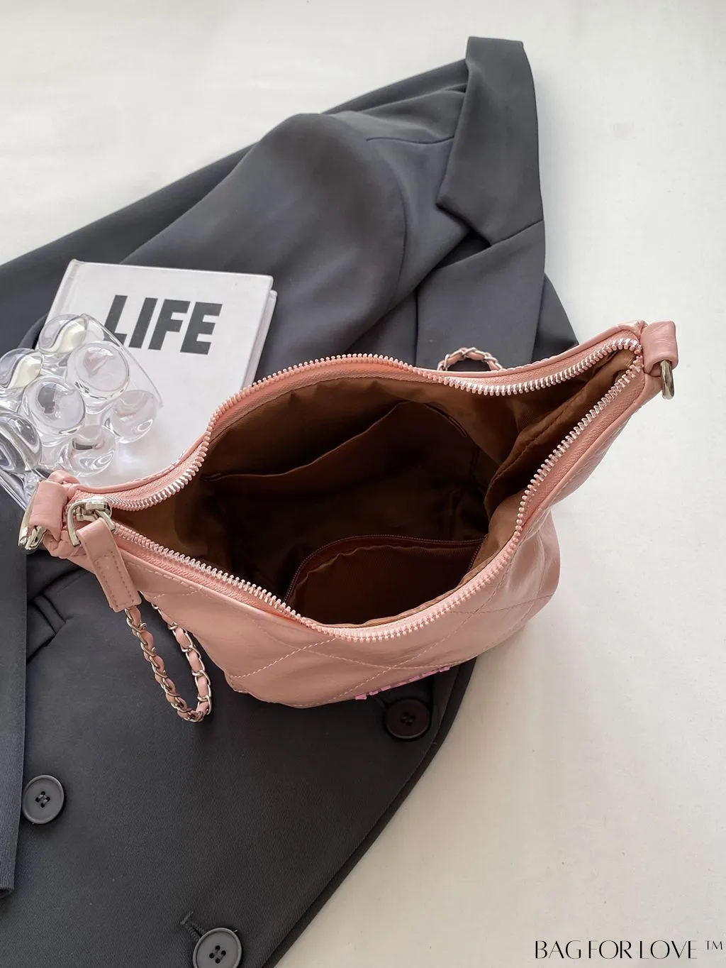 BagForLove - Stylish Crossbody Bag with Alphabet Adorned Label - Latest Fashion Collection