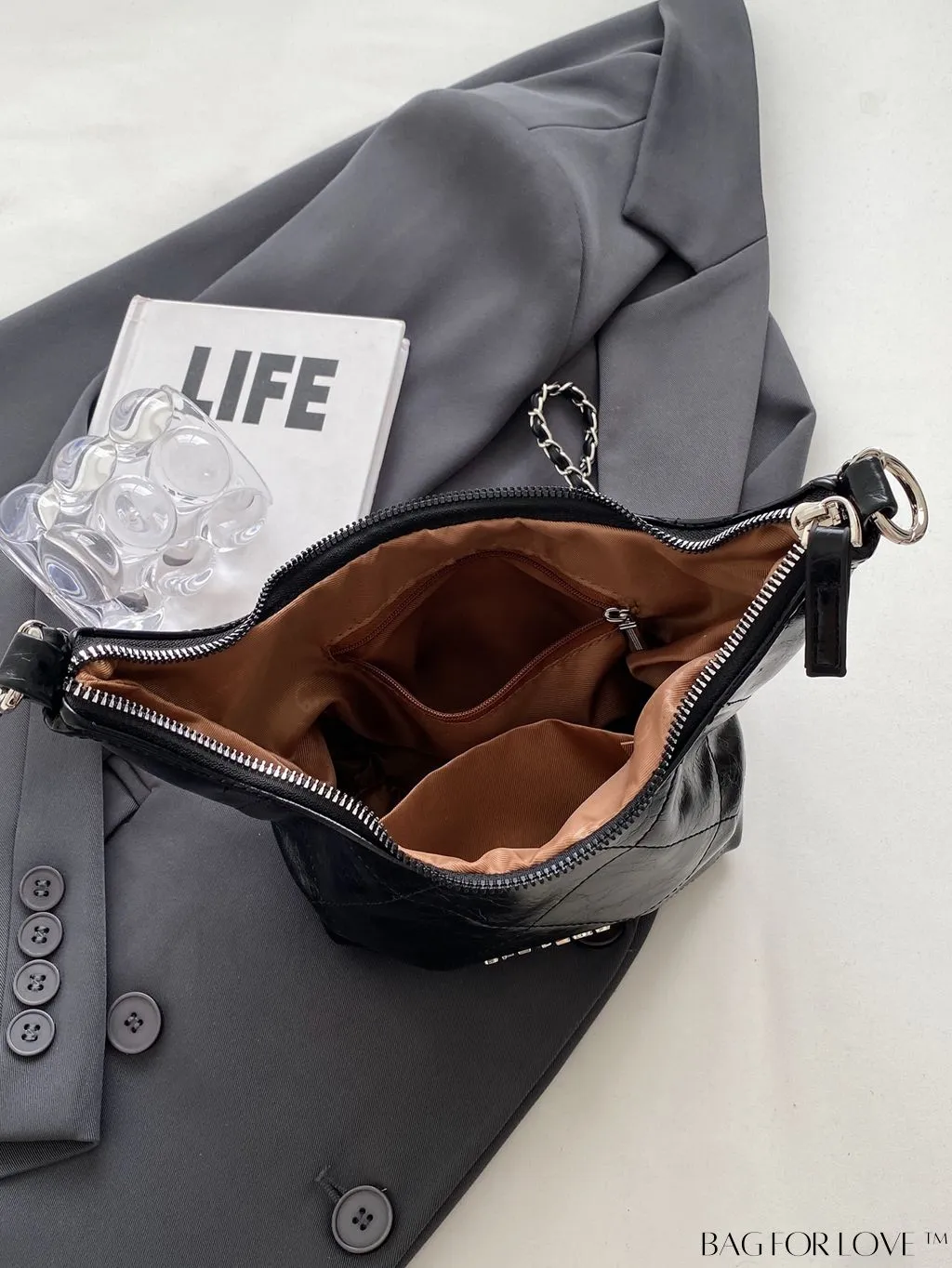 BagForLove - Stylish Crossbody Bag with Alphabet Adorned Label - Latest Fashion Collection