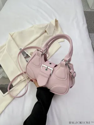 BagForLove - Stylish Handbag with Metallic Decor and Adjustable Shoulder Strap - Latest in Fashion