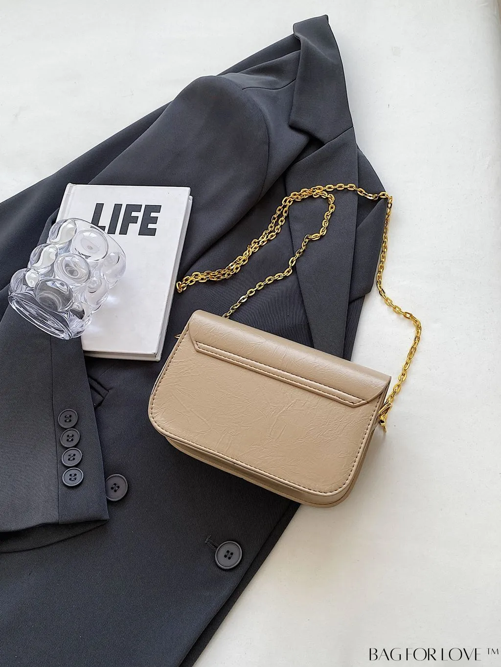 BagForLove - Stylish Mini Crossbody Bag with Metal Decoration - New Fashion Accessory