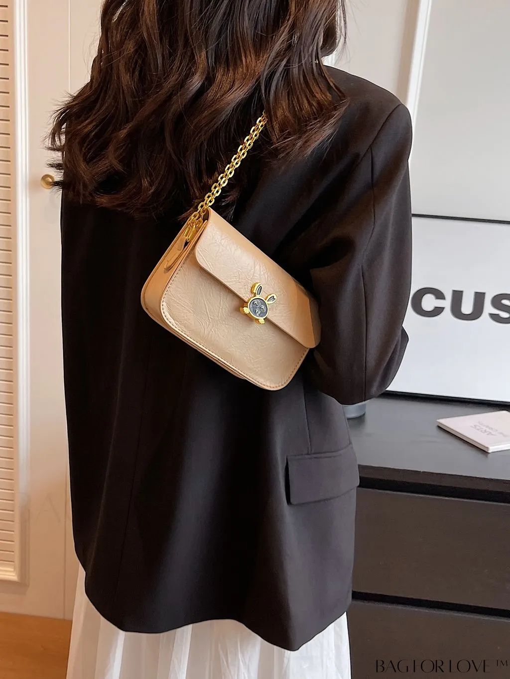 BagForLove - Stylish Mini Crossbody Bag with Metal Decoration - New Fashion Accessory