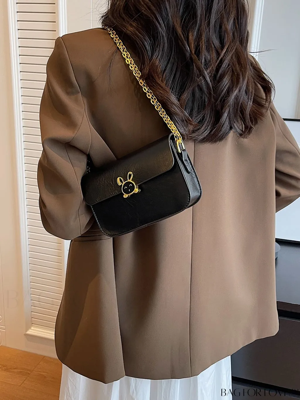 BagForLove - Stylish Mini Crossbody Bag with Metal Decoration - New Fashion Accessory