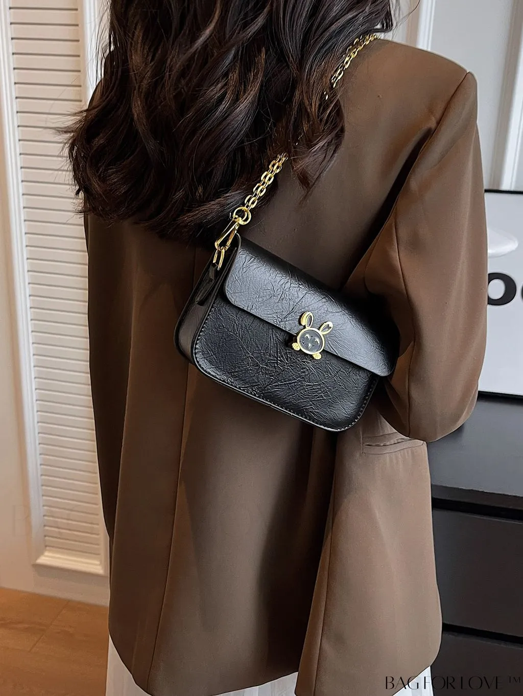 BagForLove - Stylish Mini Crossbody Bag with Metal Decoration - New Fashion Accessory