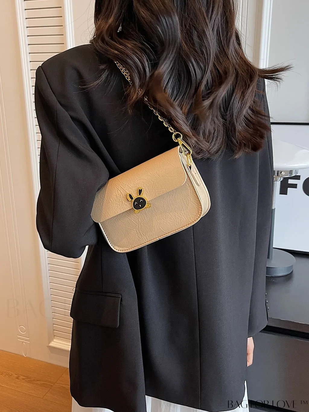 BagForLove - Stylish Mini Crossbody Bag with Metal Decoration - New Fashion Accessory