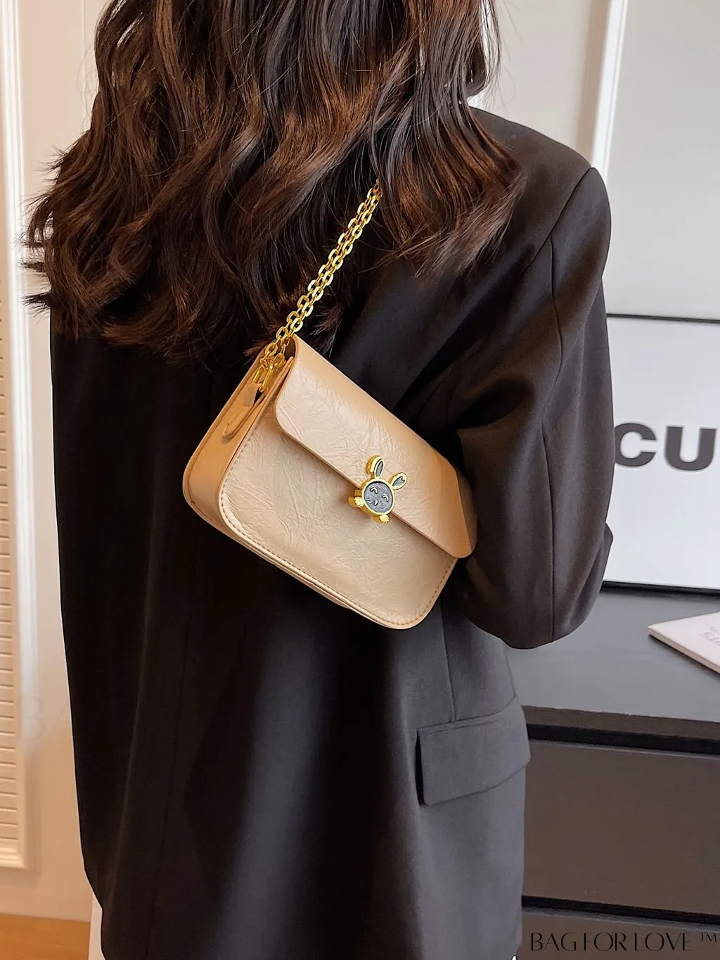 BagForLove - Stylish Mini Crossbody Bag with Metal Decoration - New Fashion Accessory