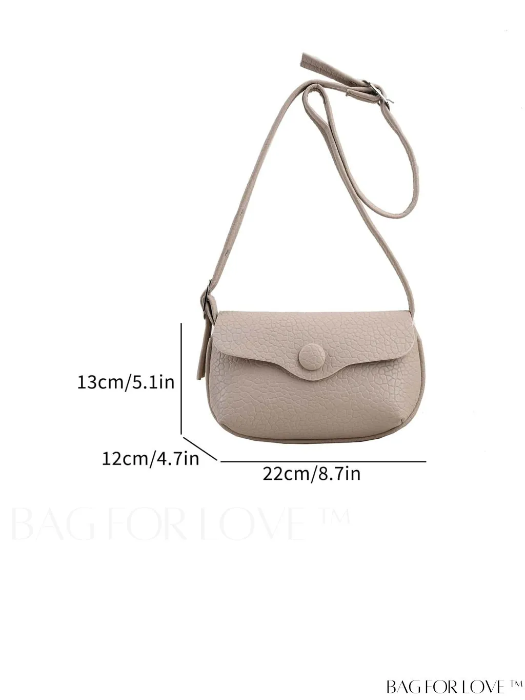 BagForLove - Stylish Single-Shoulder Crossbody Saddle Bag: Fashionable and Simplistic Design