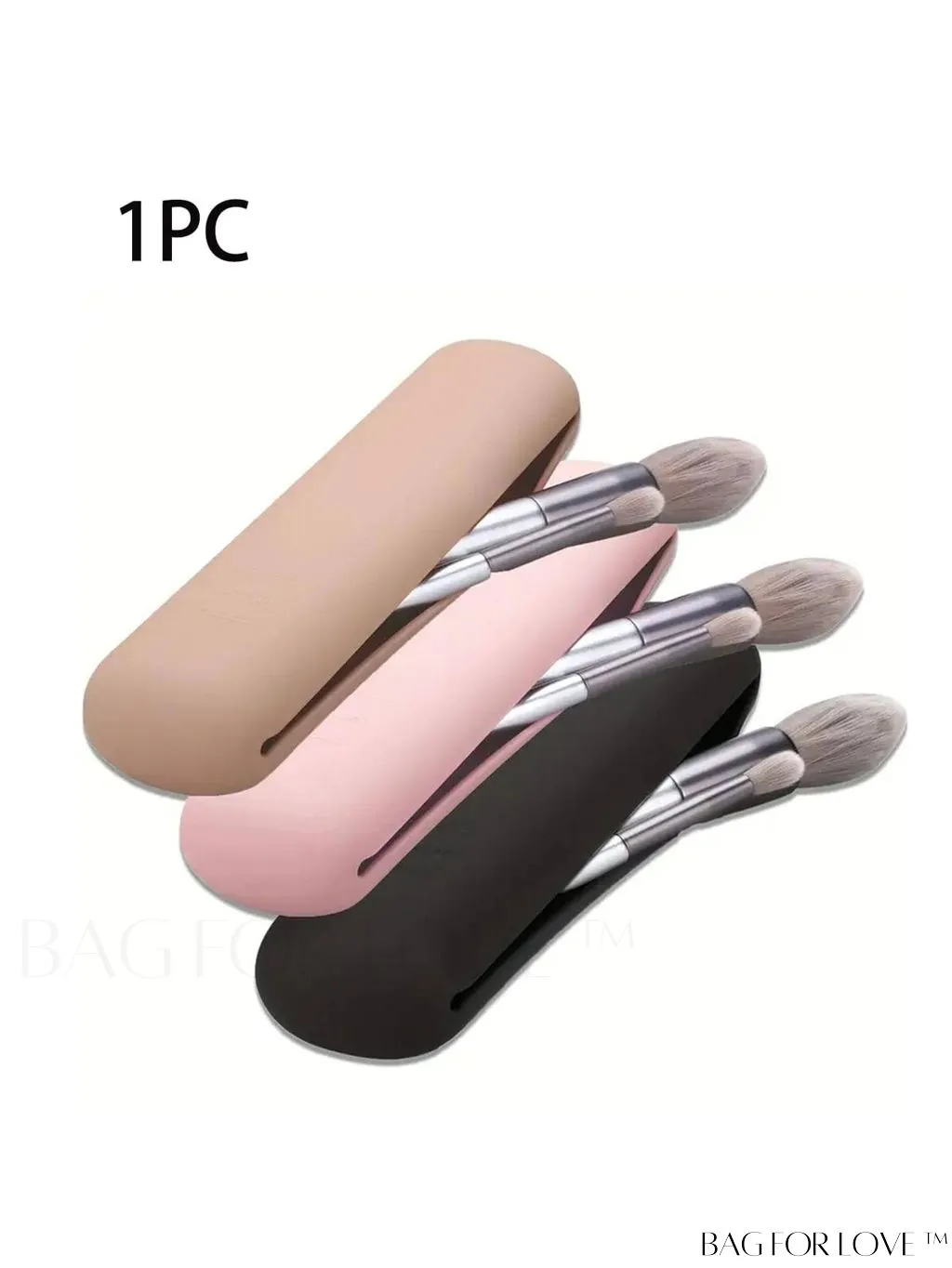 BagForLove - Travel Brush Holder: Silicone Organizer for Soft & Stylish Makeup Brushes