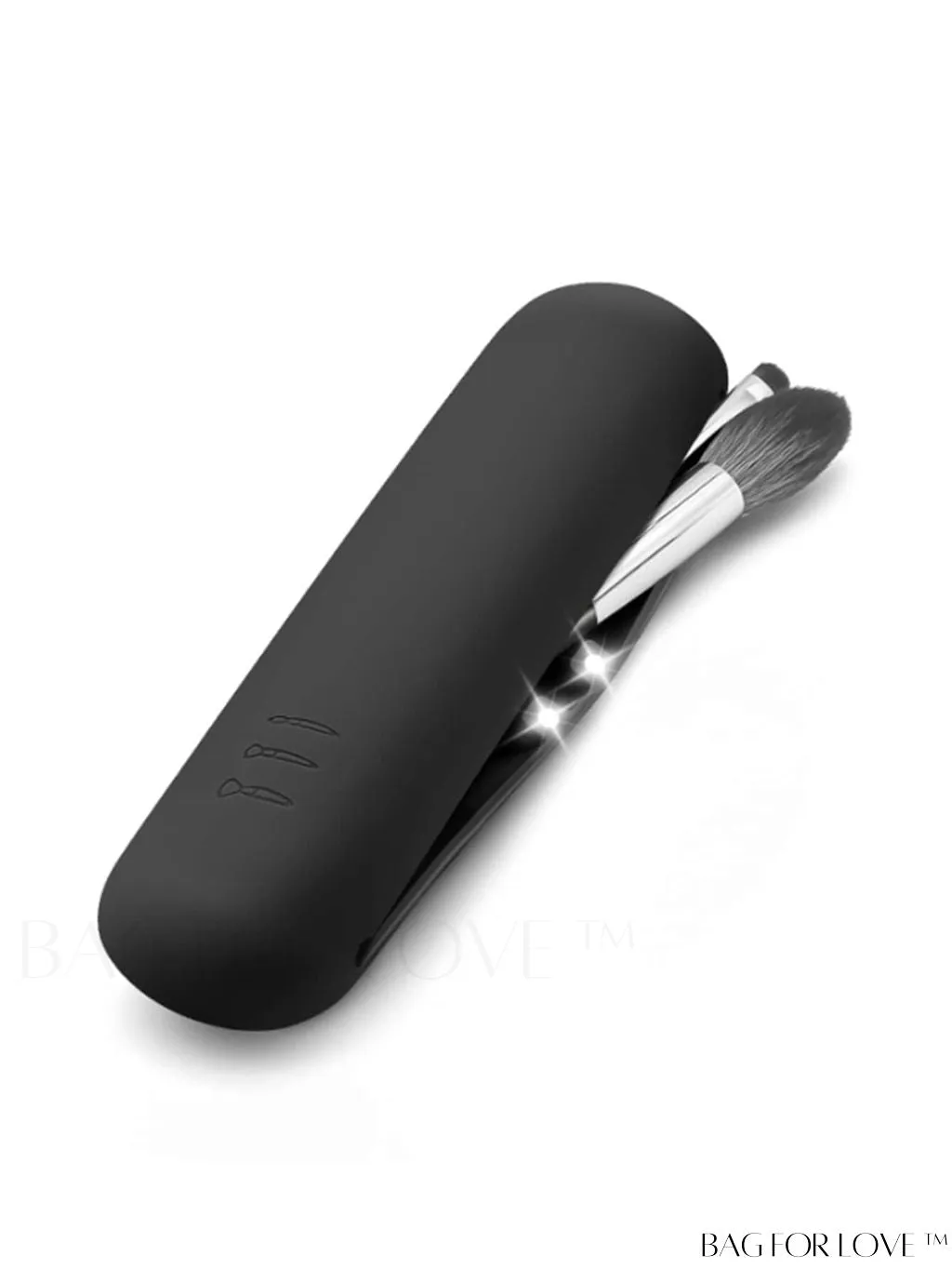 BagForLove - Travel Brush Holder: Silicone Organizer for Soft & Stylish Makeup Brushes