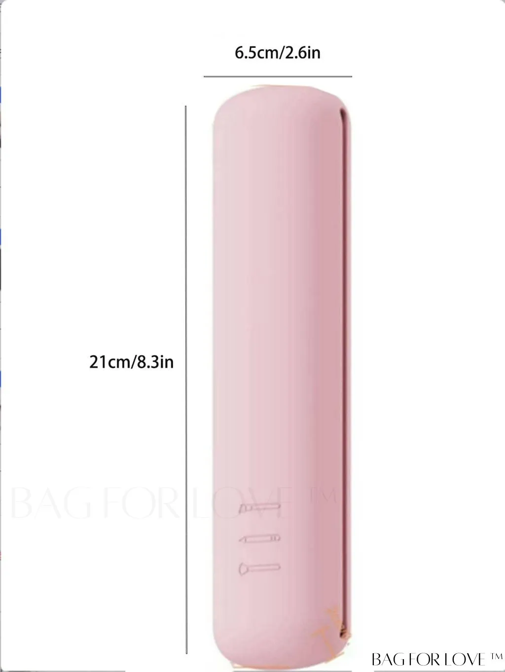 BagForLove - Travel Brush Holder: Silicone Organizer for Soft & Stylish Makeup Brushes