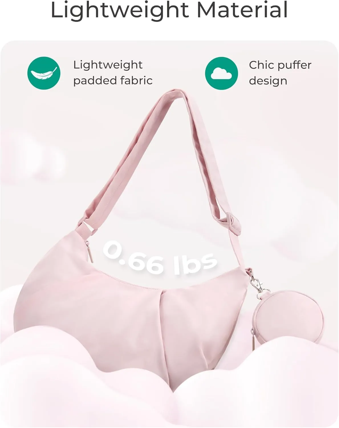 BAGSMART Large Crossbody Bags for Women, Lightweight Shoulder HandBags, Casual Cross body Purse with Adjustable Strap