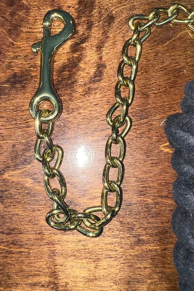 Basic Cotton Lead Rope w/Stud Chain
