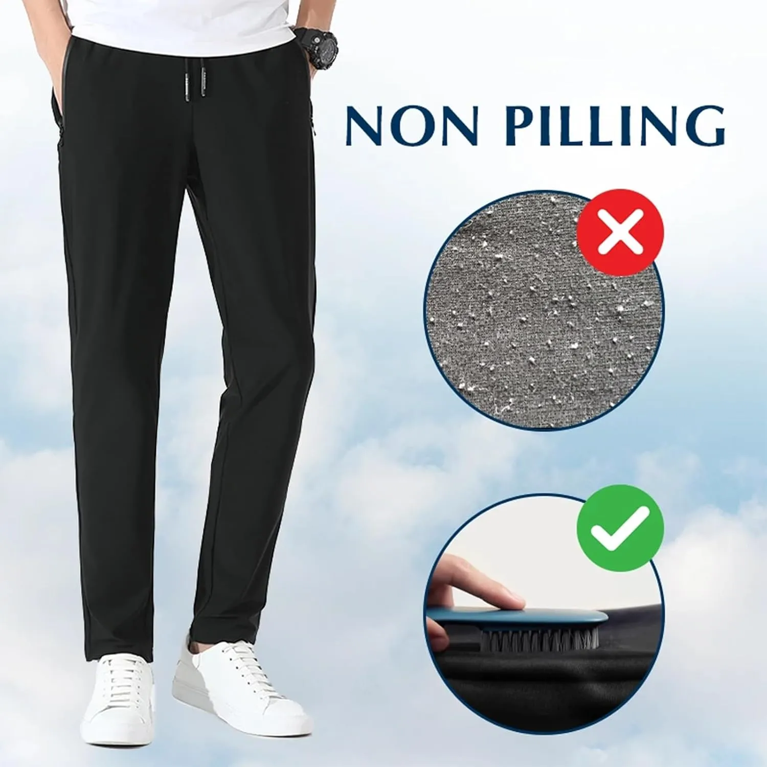 BeeSwan Stretch Active Pants for Women Over 50, Ultra Stretch Breathable Casual Quick Drying Work Glide Comfy fit Pants