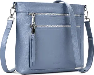 befen Genuine Leather Crossbody Bags for Women, Women's Lightweight Medium Crossbody Shoulder Purses Handbags