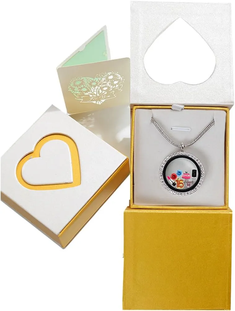 Beffy Happy Birthday Gift & Sweet Sixteen, Floating Living Memory Charms Lockets Necklace