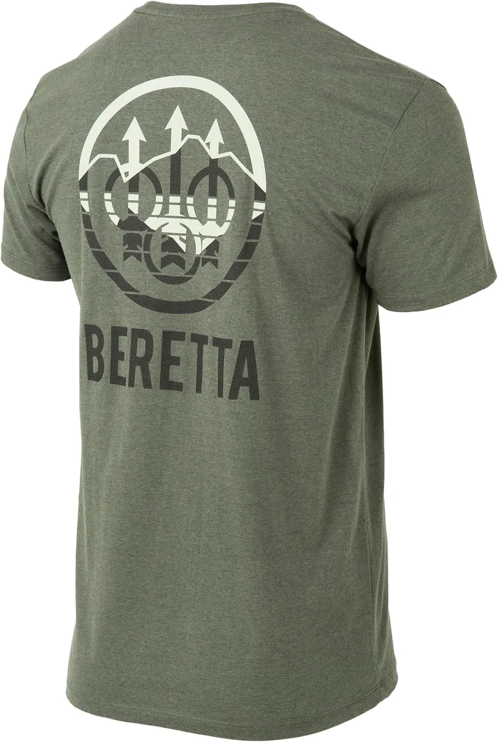 Beretta Men's Alps Retro Lightweight Breathable Cotton/Poly Blend Crewneck Casual Outdoor Hunting Short Sleeve T-Shirt
