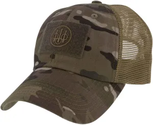 Beretta Men's Hunting Outdoor Casual Mesh Back Adjustable Tac Patch Trident Hat - One Size Fits Most